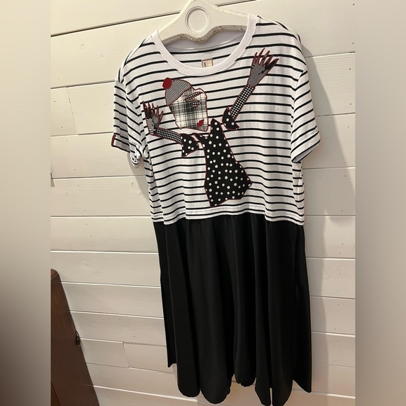 🖤 ANTONIO MARRAS – Black & White Dress, Size IT 42 Summer 2021 Collection - Picture 9 of 12